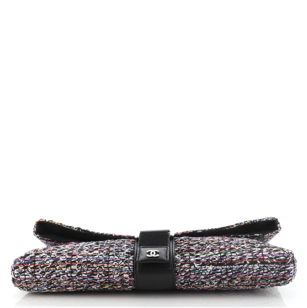 Grip Clutch Quilted Tweed