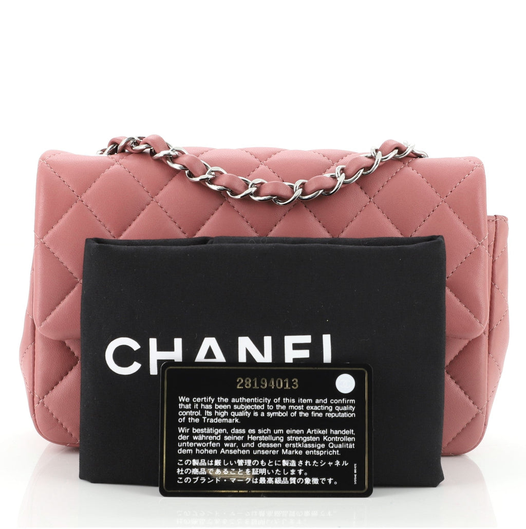 Classic Single Flap Bag Quilted Lambskin Mini
