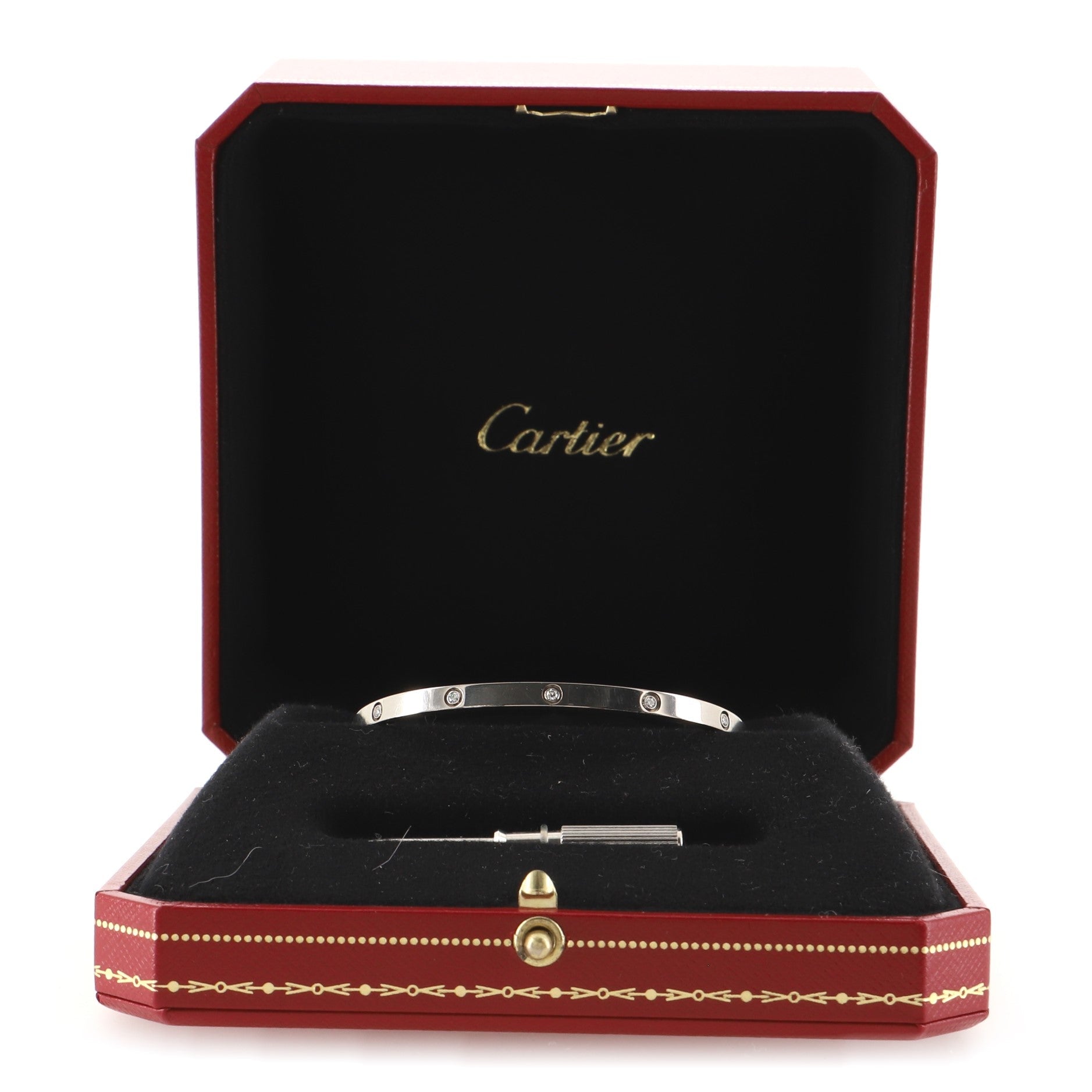 Love 10 Diamond Bracelet 18K White Gold with Diamonds Small