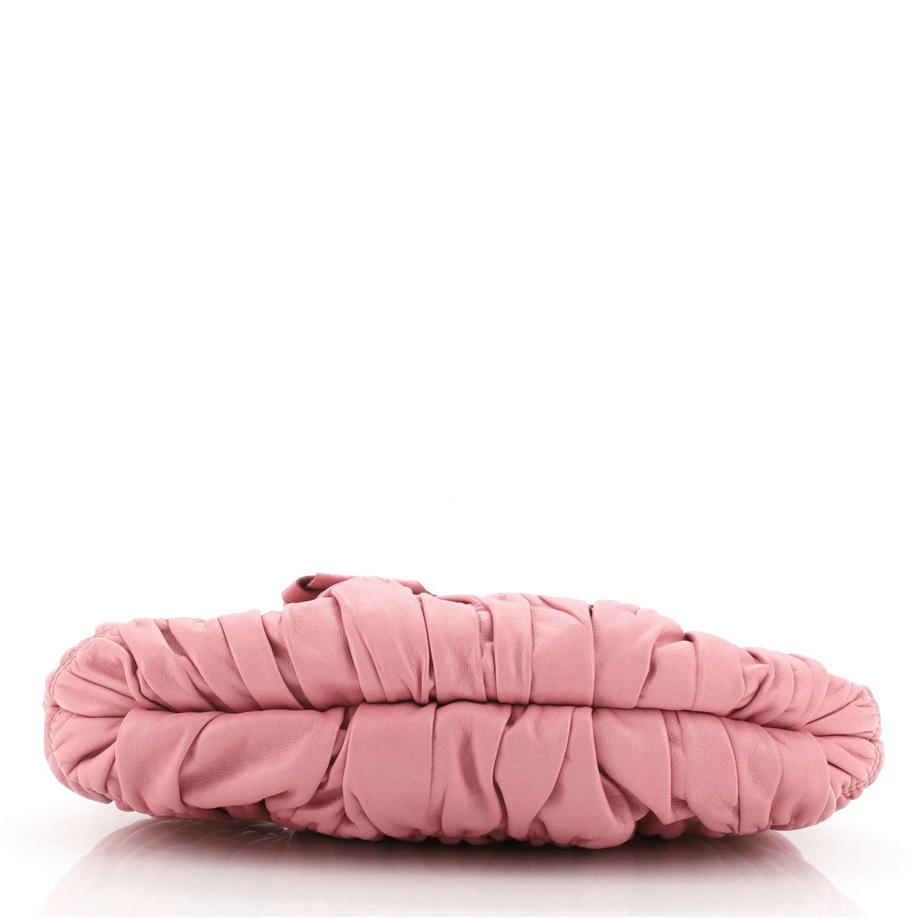 Bow Wristlet Clutch Nappa Gaufre Mini