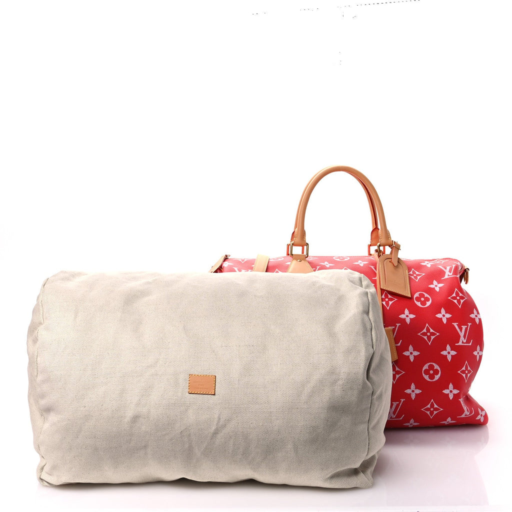 Calfskin Monogram Speedy P9 Bandouliere 50 Red