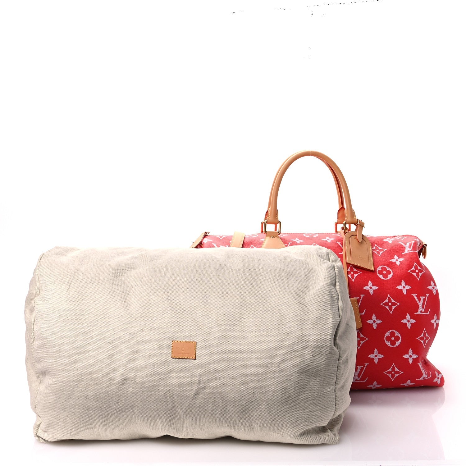 Calfskin Monogram Speedy P9 Bandouliere 50 Red