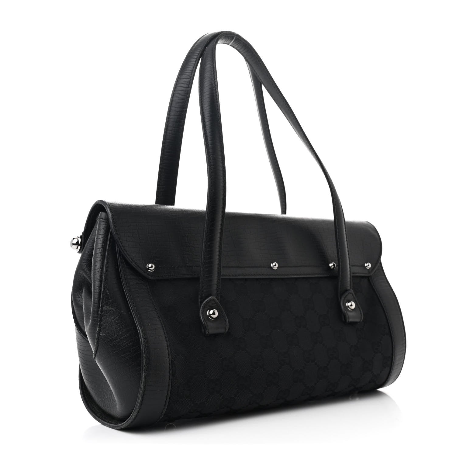 Monogram Bamboo Bullet Bag Black
