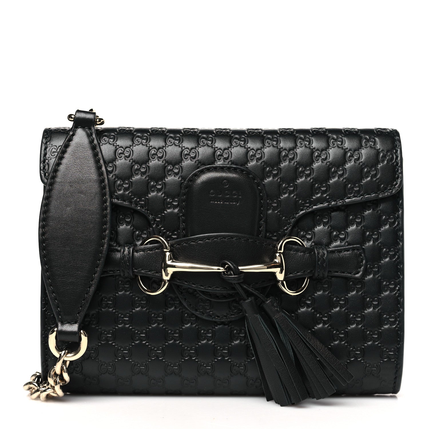 Microguccissima Mini Emily Shoulder Bag Black