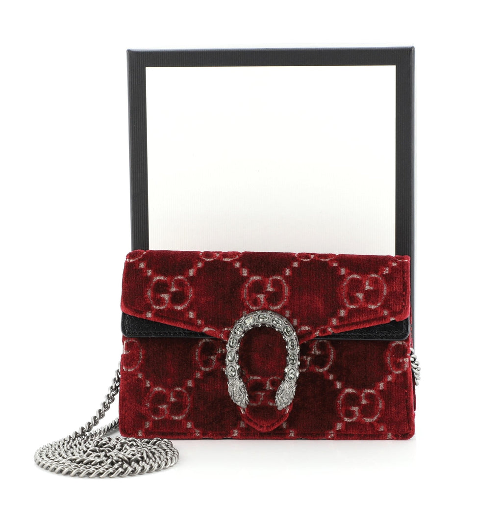 Dionysus Bag GG Velvet Super Mini
