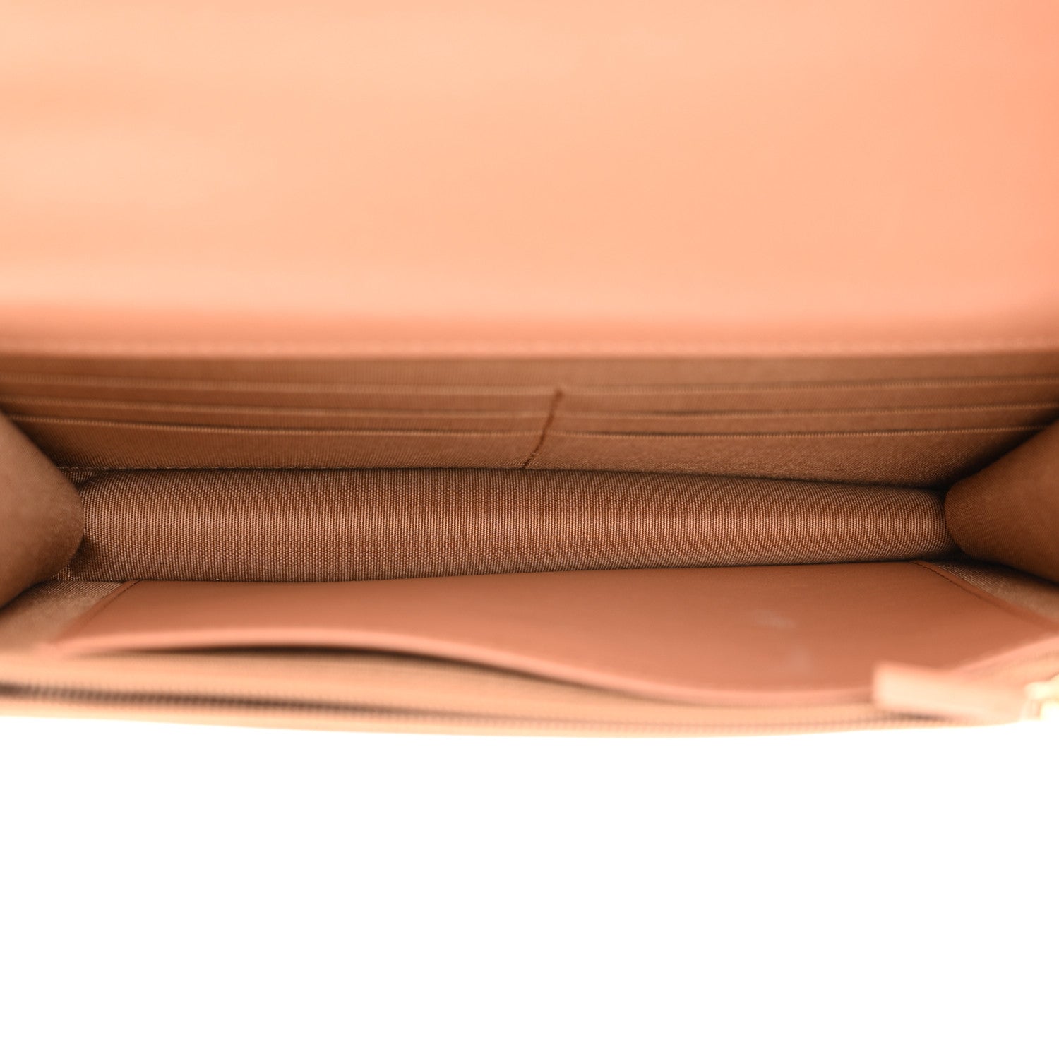 Lambskin Quilted Chanel 19 Wallet On Chain WOC Brown