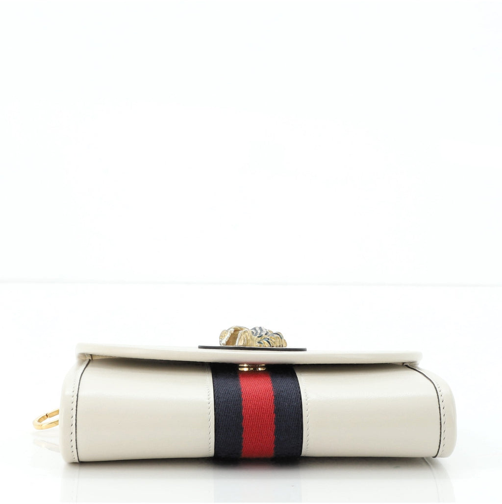 Rajah Web Chain Shoulder Bag Leather Mini