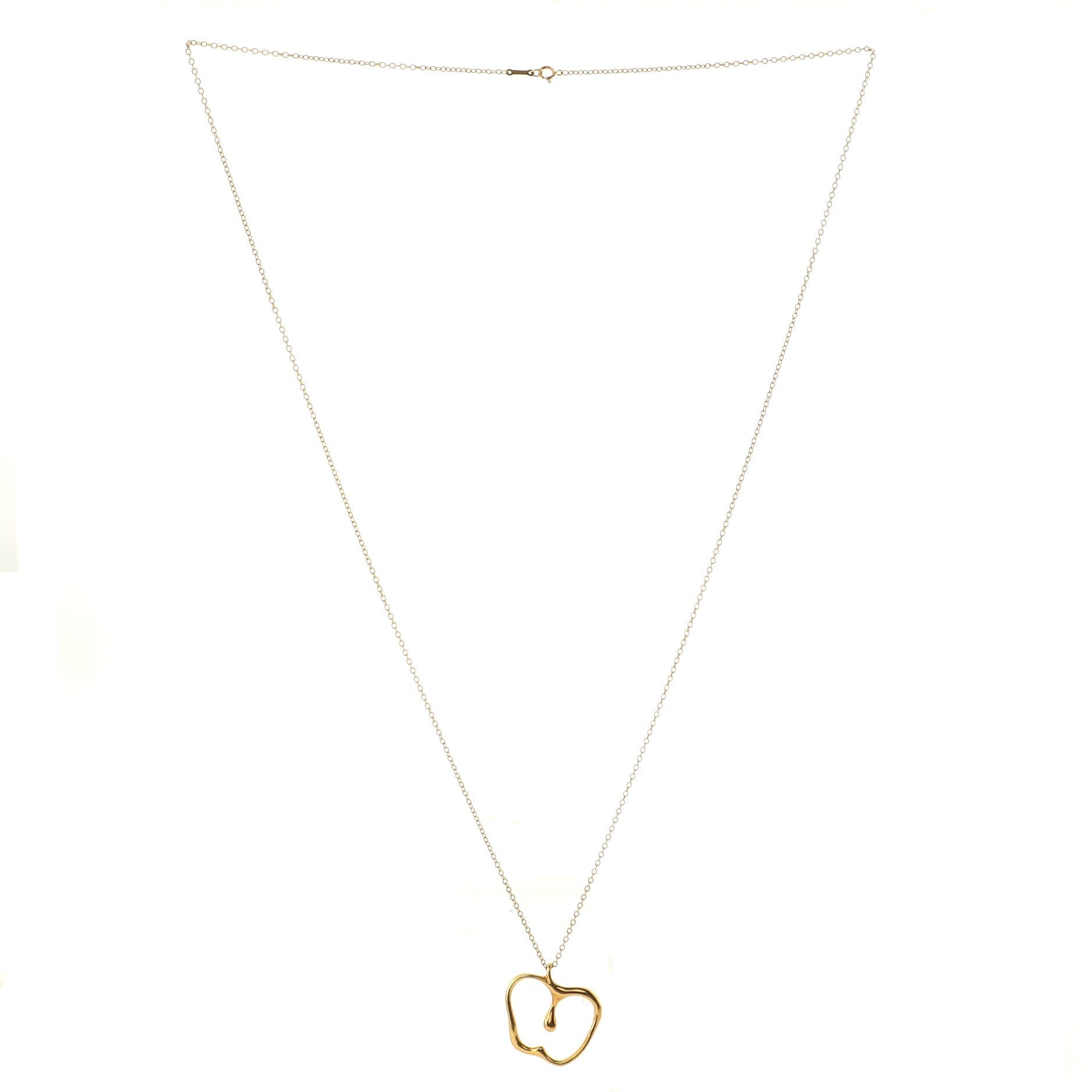Elsa Peretti Apple Pendant Necklace 18K Yellow Gold Large