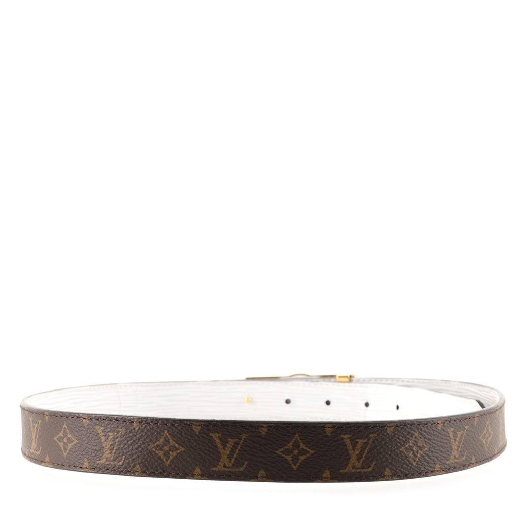Dauphine Reversible Belt Monogram Canvas and Leather Thin 80
