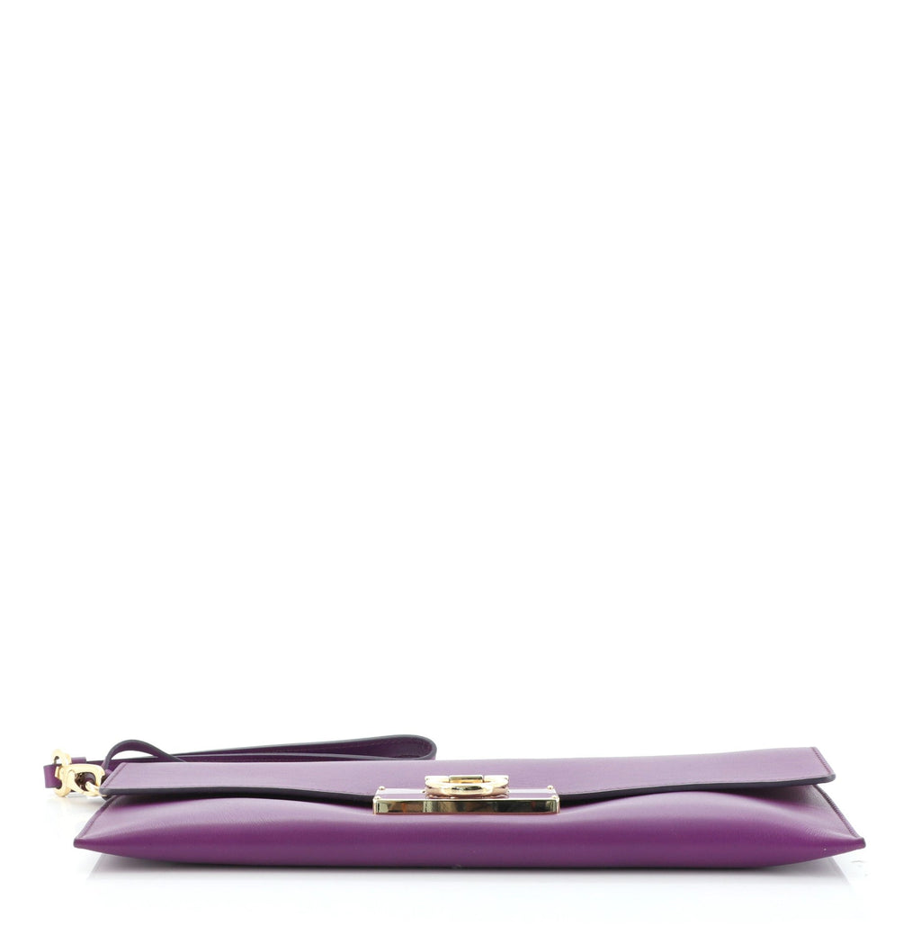 Afef Wristlet Clutch Leather
