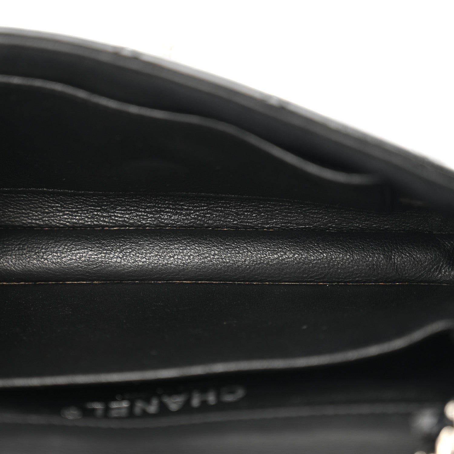 Patent Calfskin Quilted Extra Mini Rectangular Flap Black
