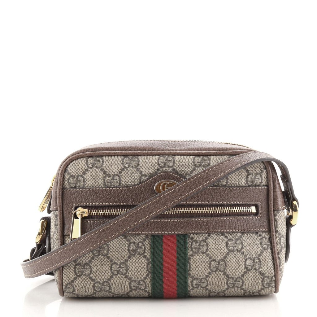 Ophidia Shoulder Bag GG Coated Canvas Mini