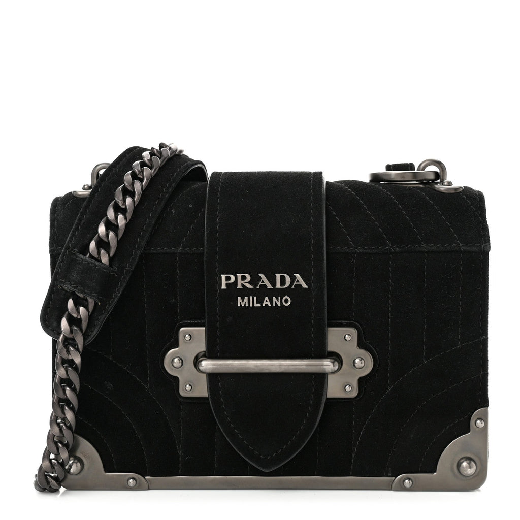 Velvet Impuntu Cahier Bag Black