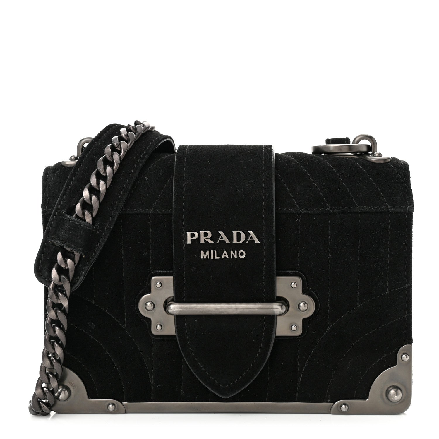 Velvet Impuntu Cahier Bag Black