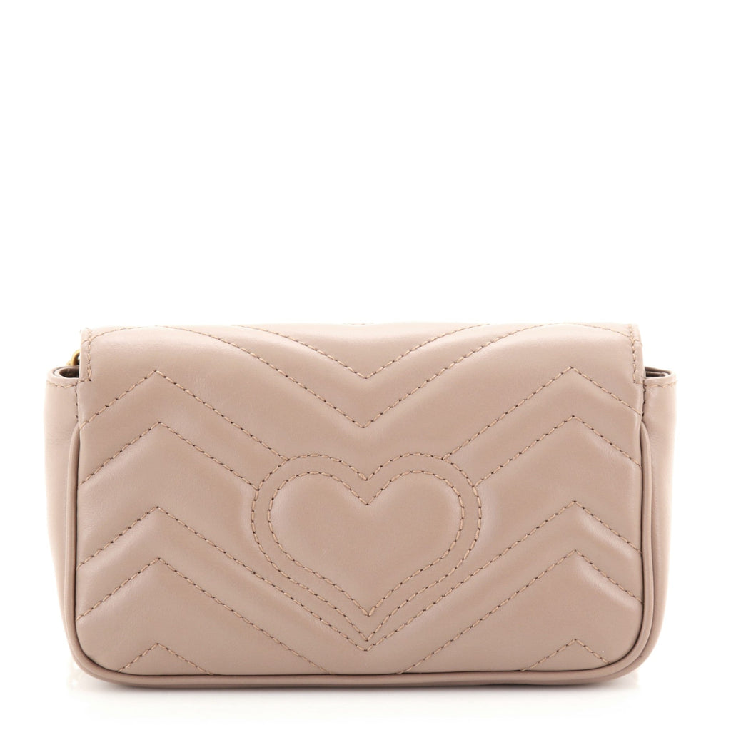 GG Marmont Flap Bag Matelasse Leather Super Mini