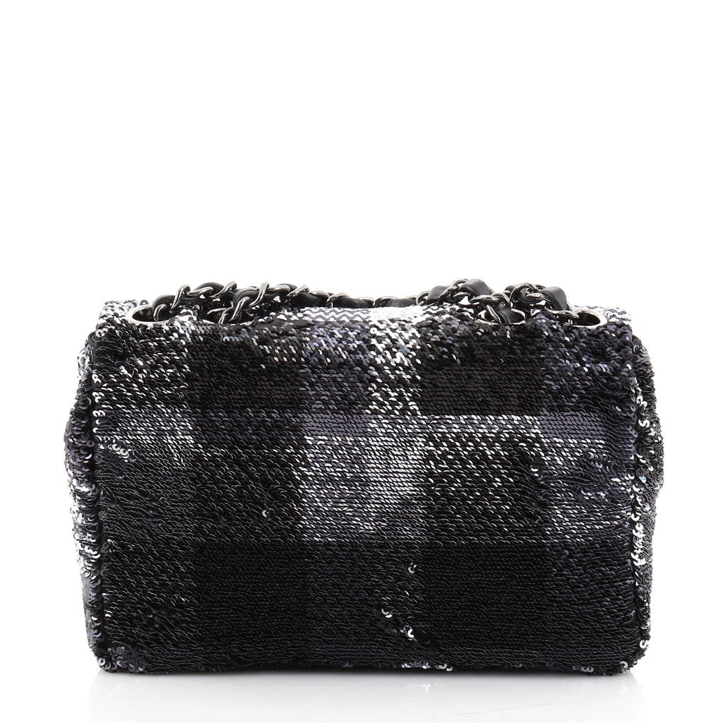 Classic Single Flap Bag Sequins Mini