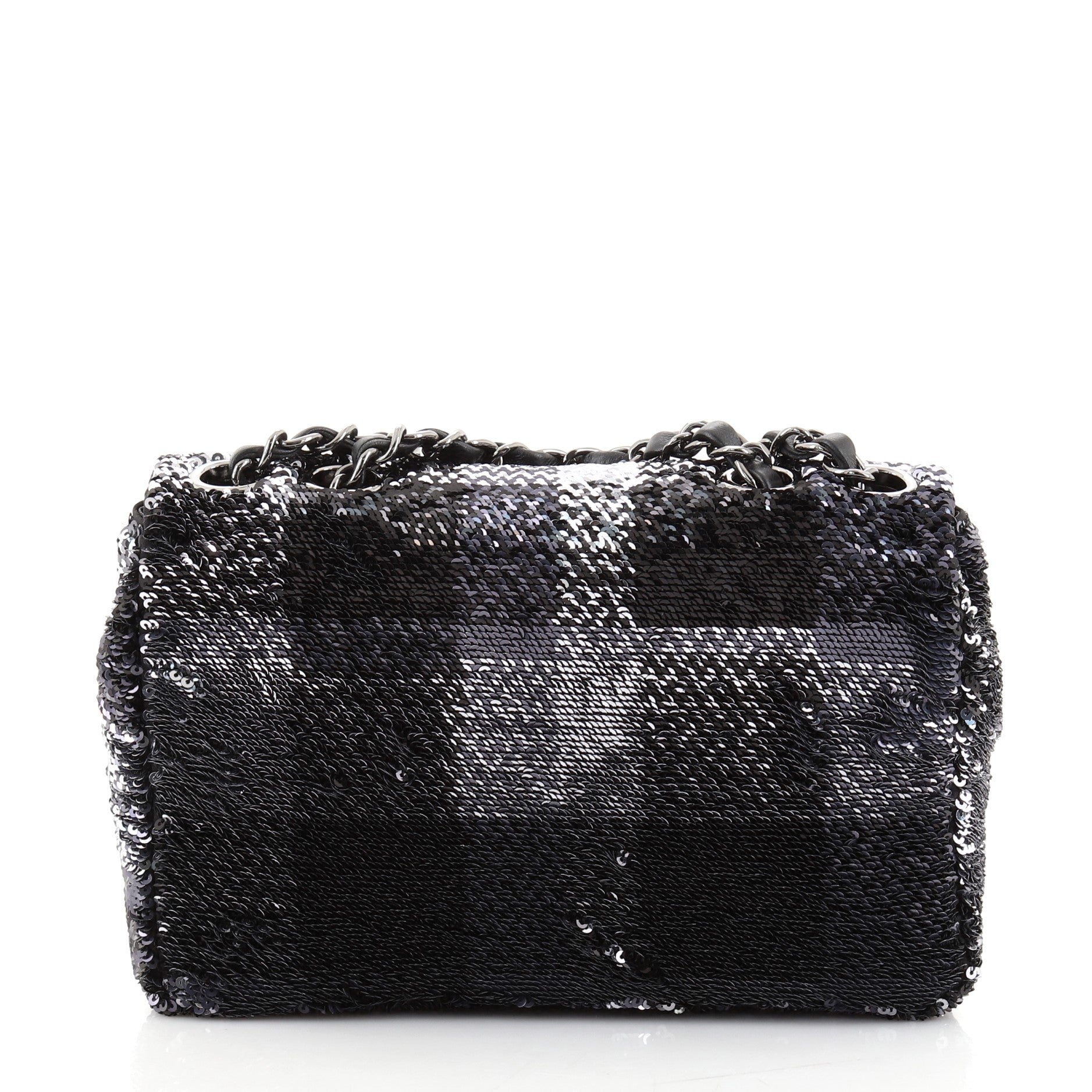 Classic Single Flap Bag Sequins Mini