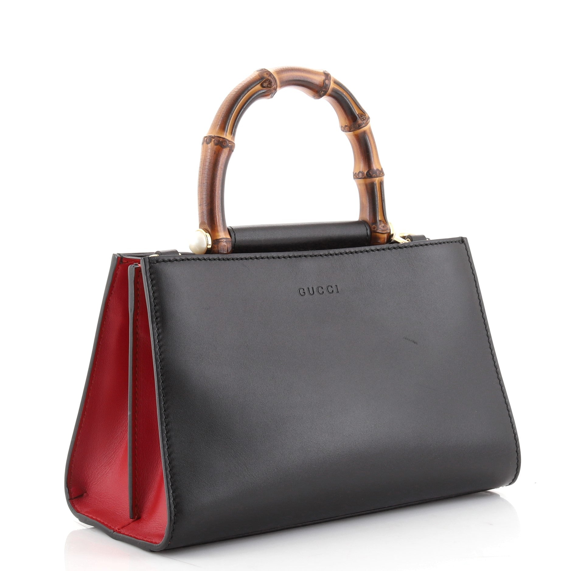 Nymphaea Top Handle Bag Leather Mini