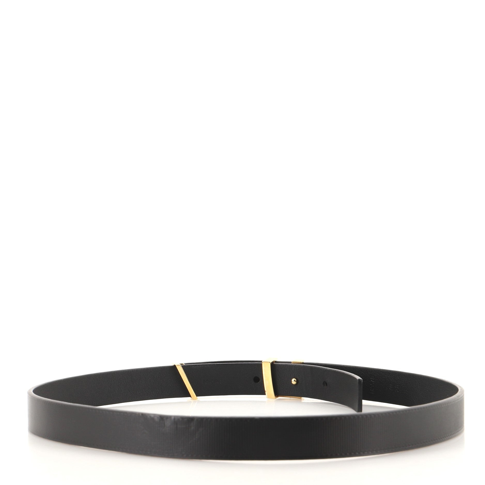LV Initiales Belt Embossed Calfskin Thin 70