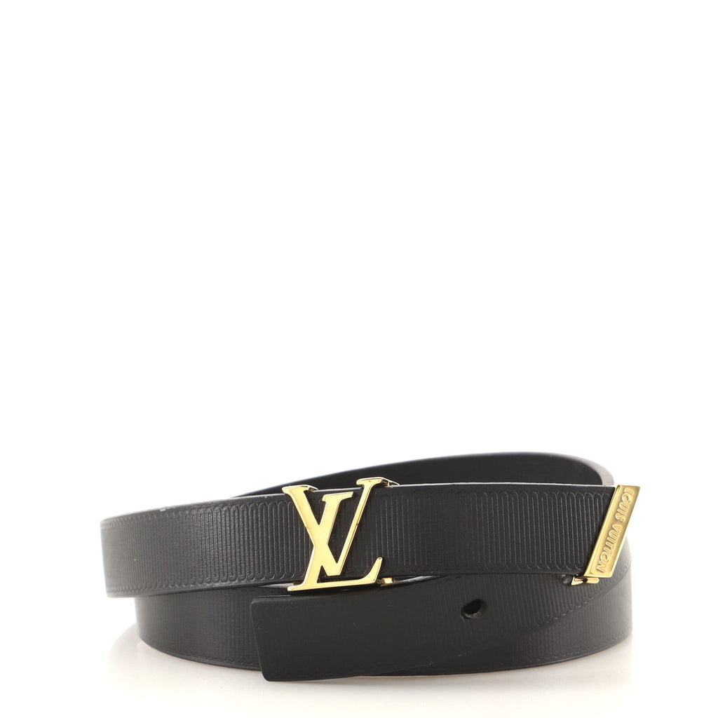 LV Initiales Belt Embossed Calfskin Thin 70
