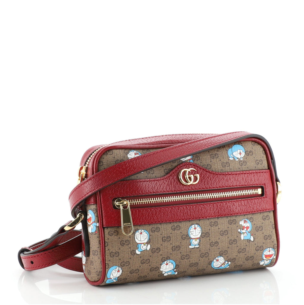 Doraemon Crossbody Bag Printed Mini GG Coated Canvas Mini
