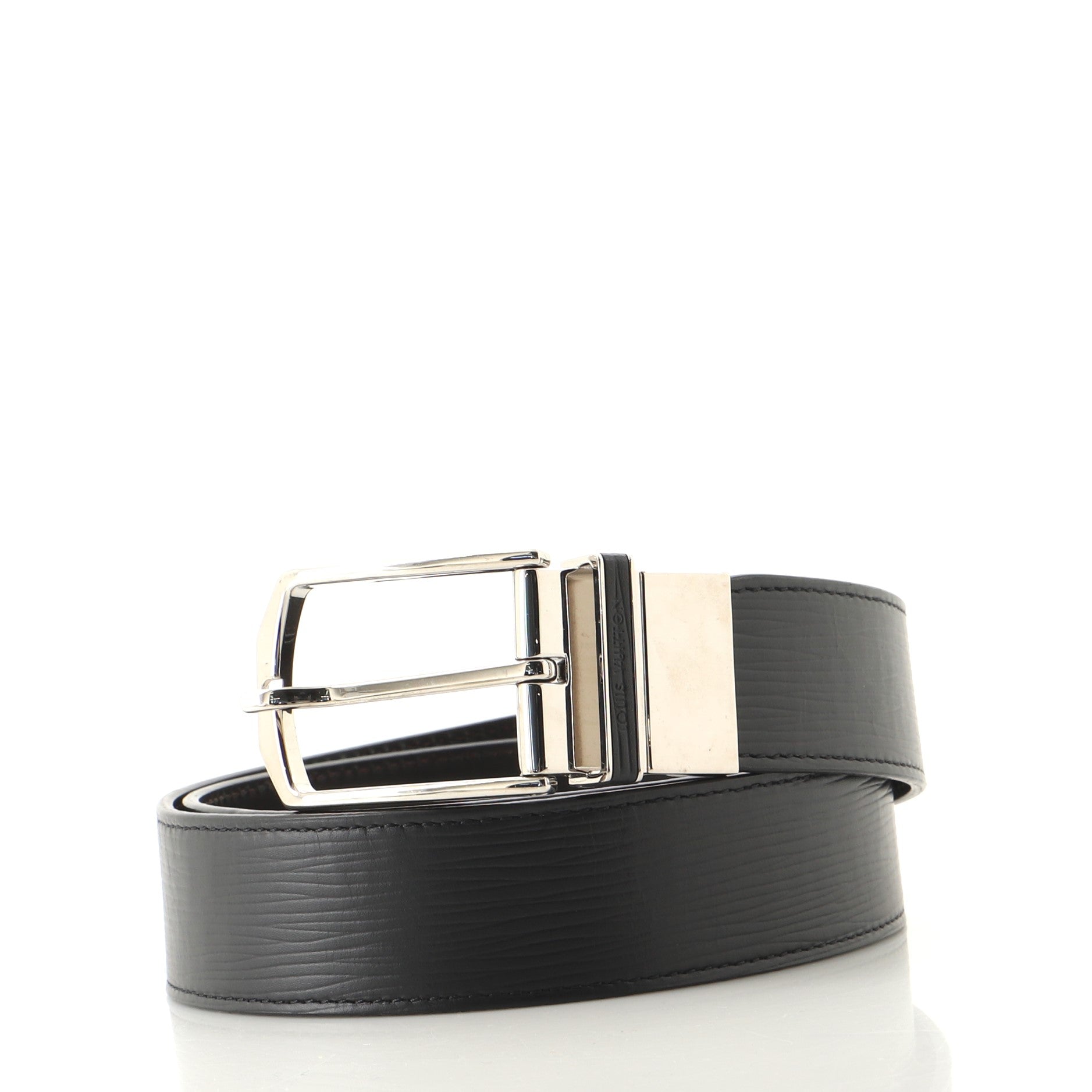 Slender Reversible Belt Epi Leather Medium 90