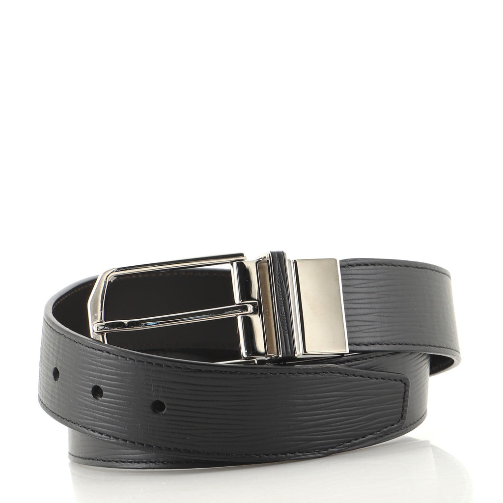 Slender Reversible Belt Epi Leather Medium 90