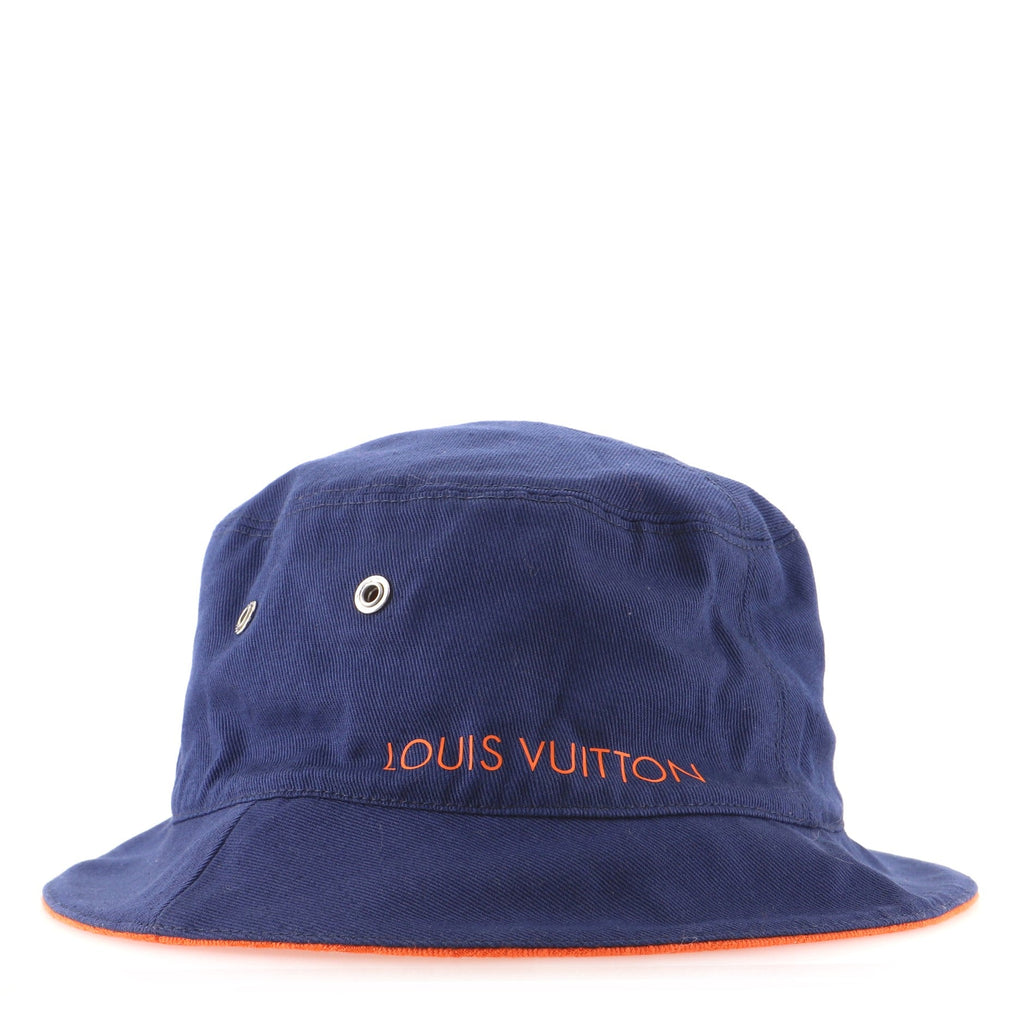 Reversible Bucket Hat Monogram Denim Large