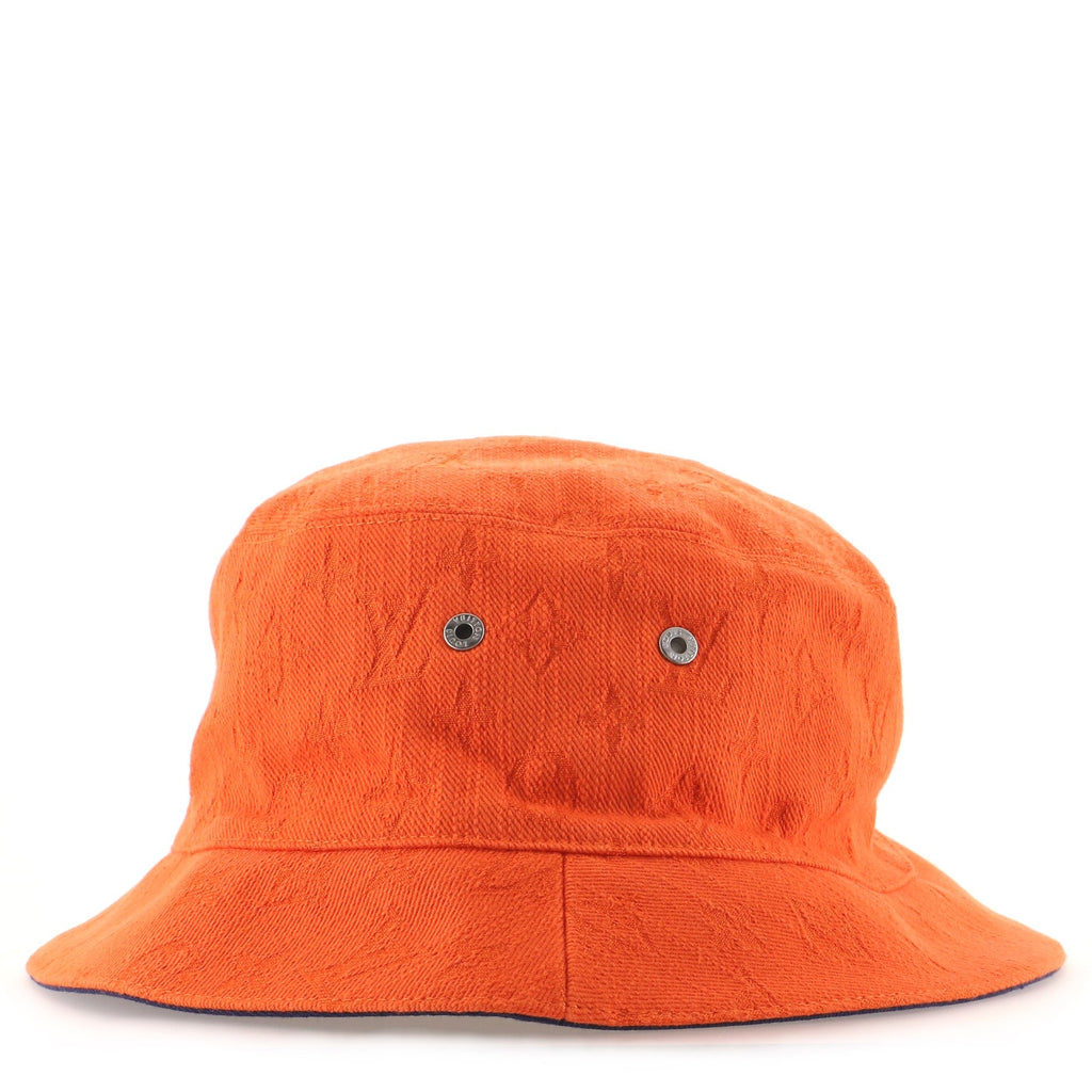 Reversible Bucket Hat Monogram Denim Large