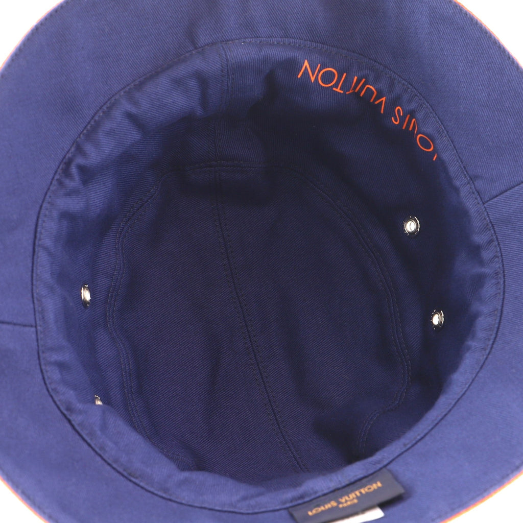 Reversible Bucket Hat Monogram Denim Large