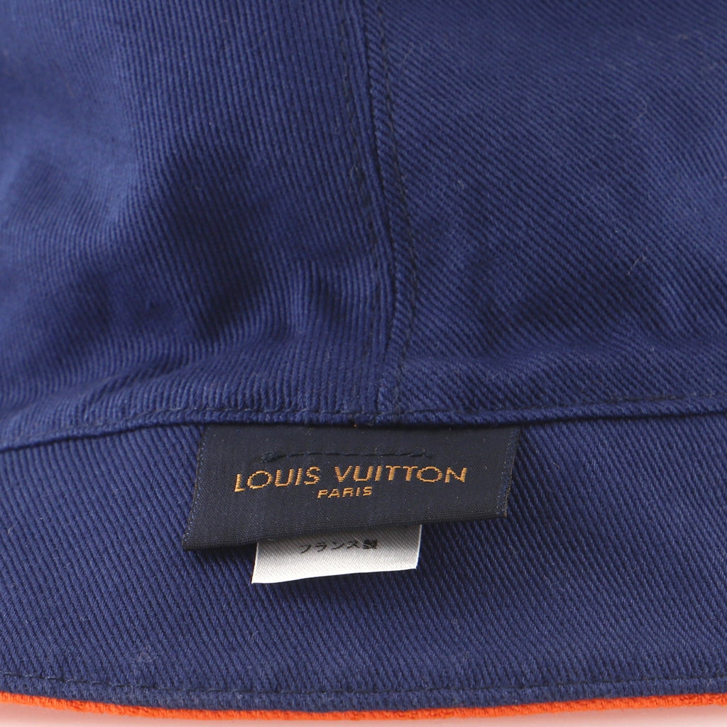 Reversible Bucket Hat Monogram Denim Large