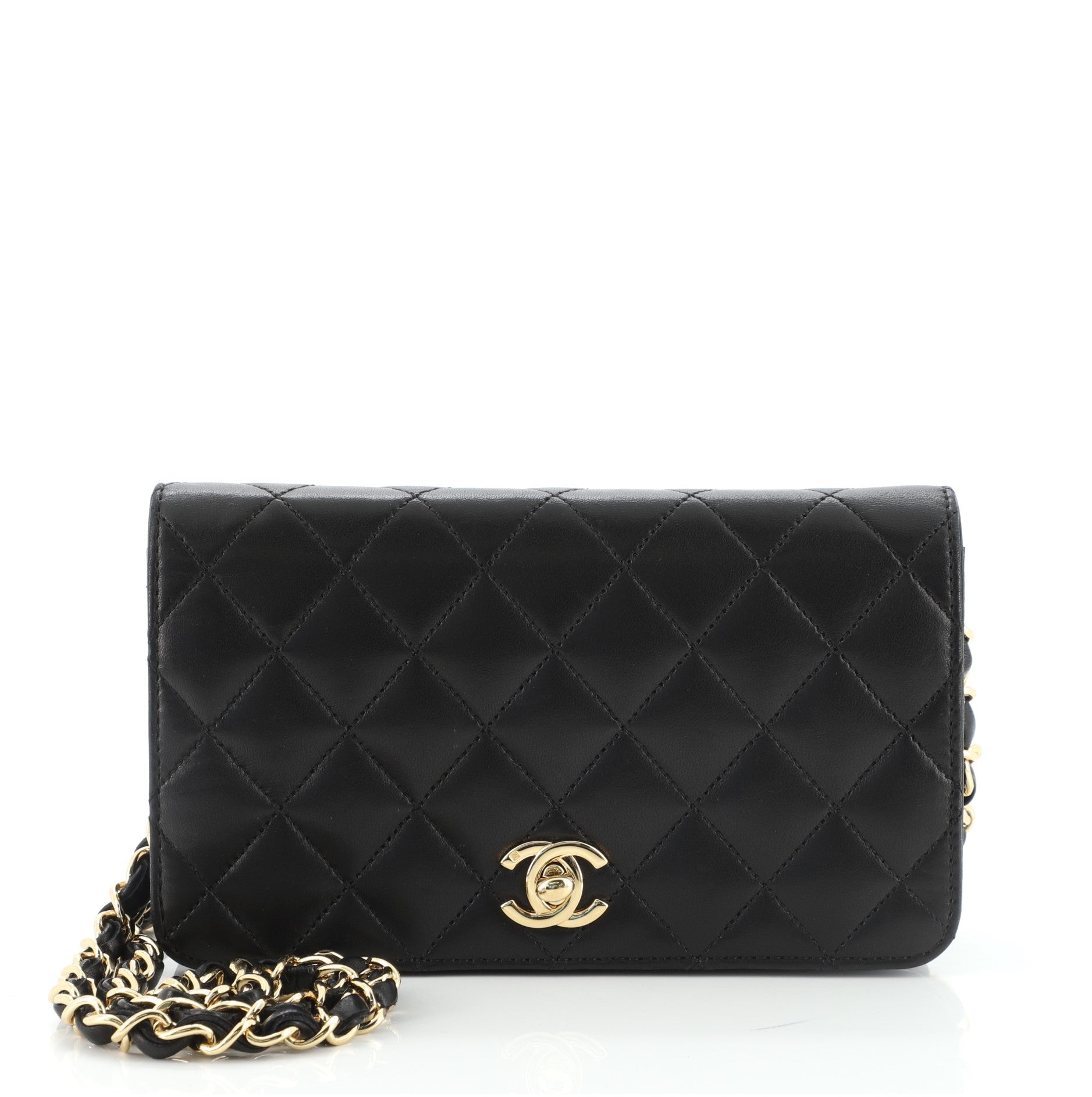 Vintage Full Flap Bag Quilted Lambskin Mini