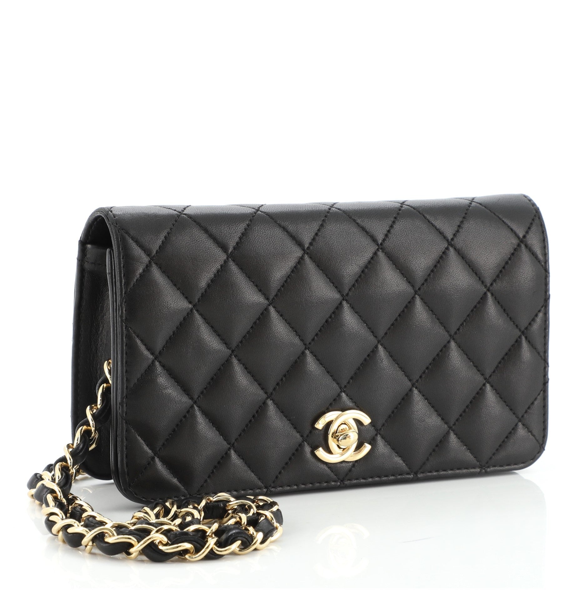 Vintage Full Flap Bag Quilted Lambskin Mini