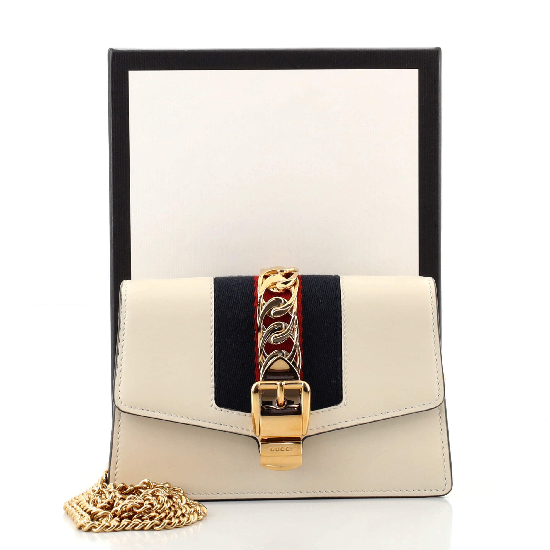 Sylvie Chain Shoulder Bag Leather Super Mini