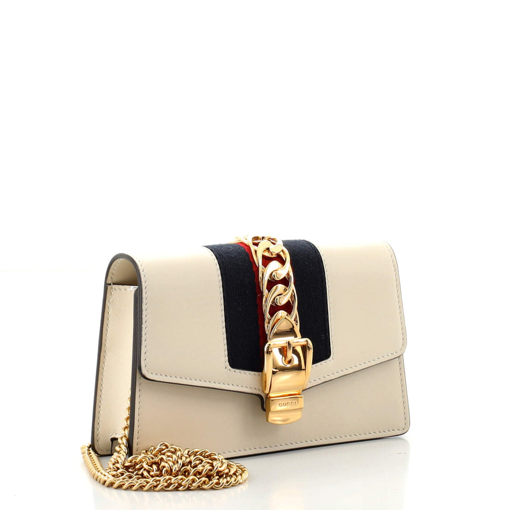 Sylvie Chain Shoulder Bag Leather Super Mini