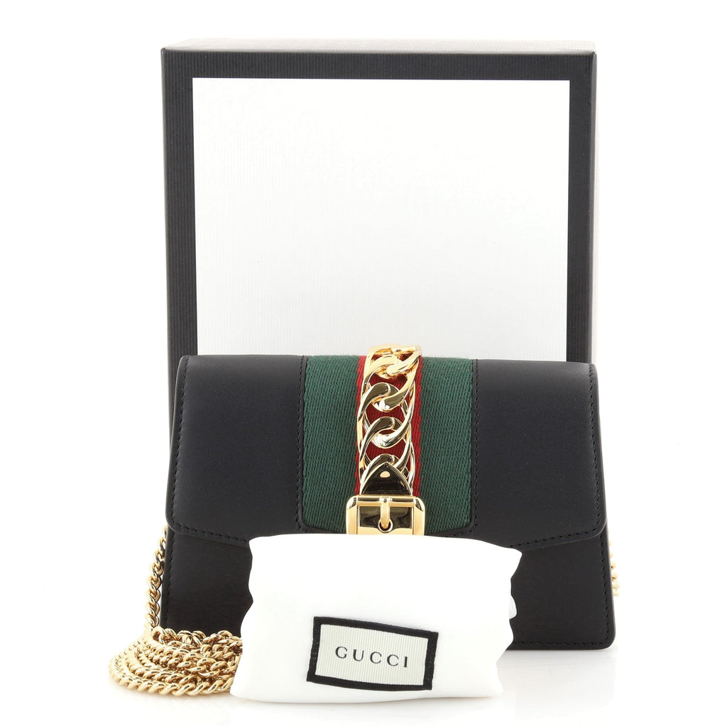 Sylvie Chain Shoulder Bag Leather Super Mini