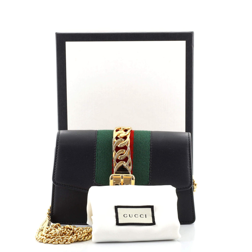 Sylvie Chain Shoulder Bag Leather Super Mini