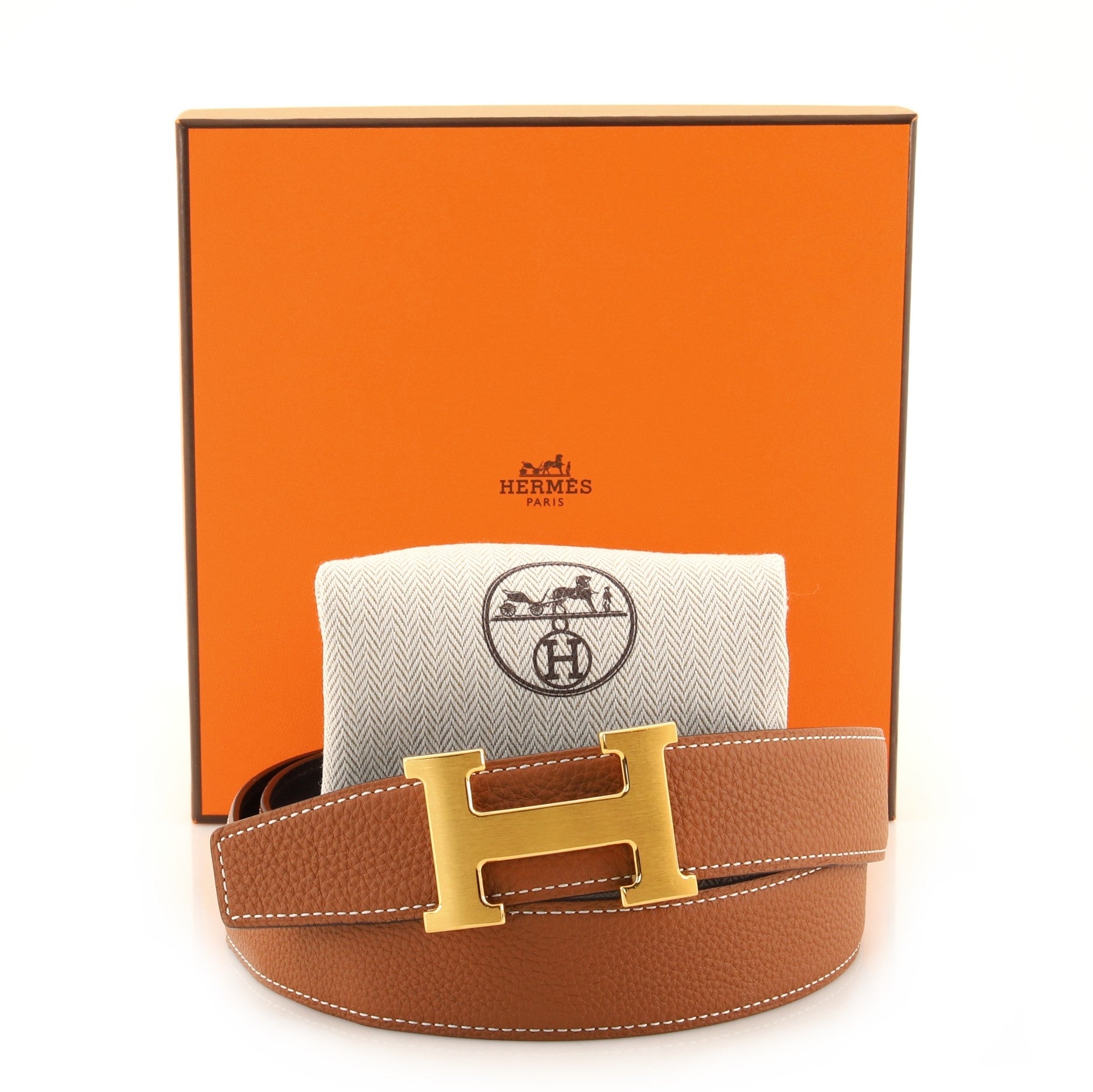 Constance Reversible Belt Leather Medium 85