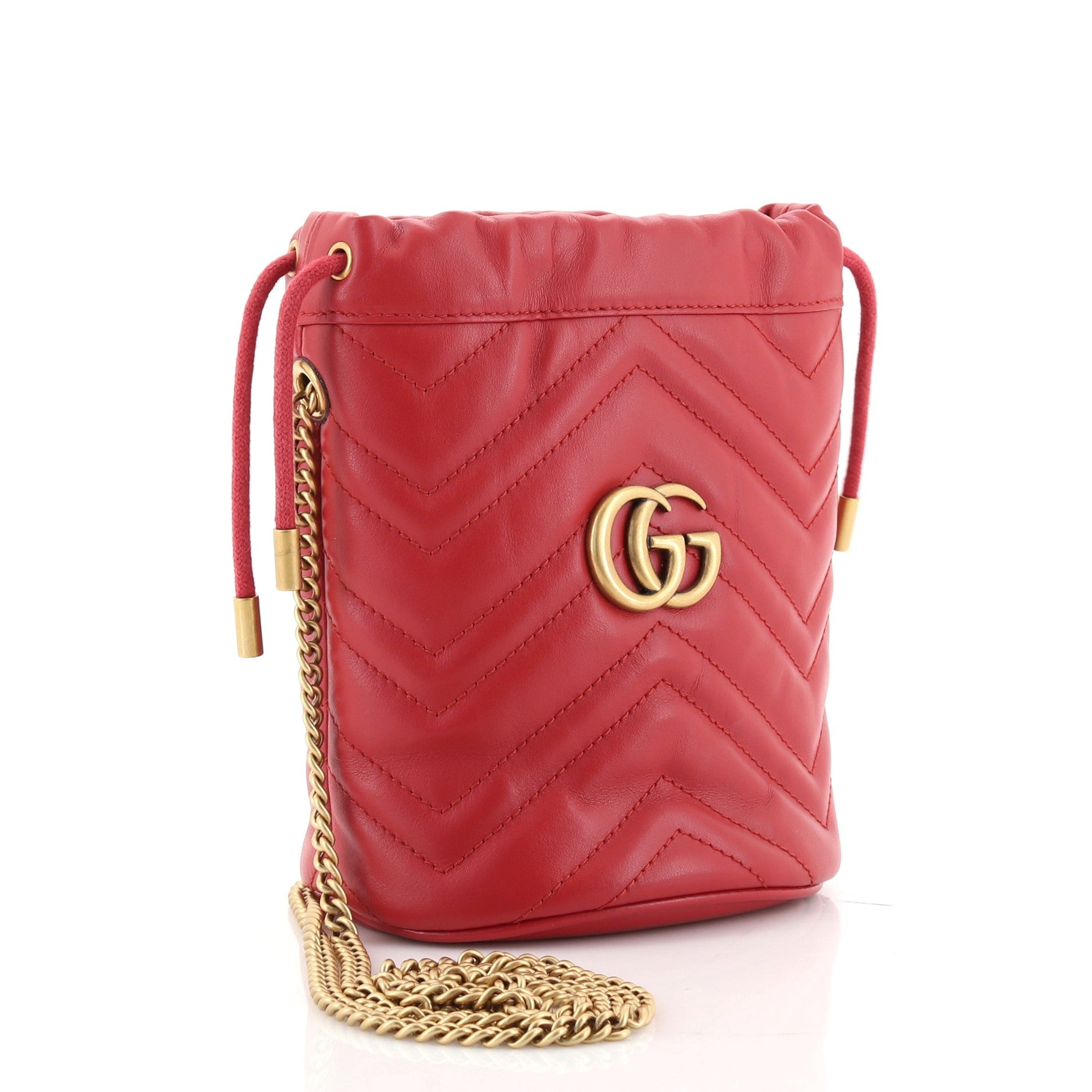 GG Marmont Bucket Bag Matelasse Leather Mini