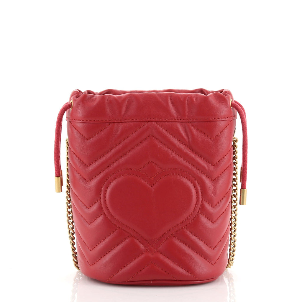 GG Marmont Bucket Bag Matelasse Leather Mini