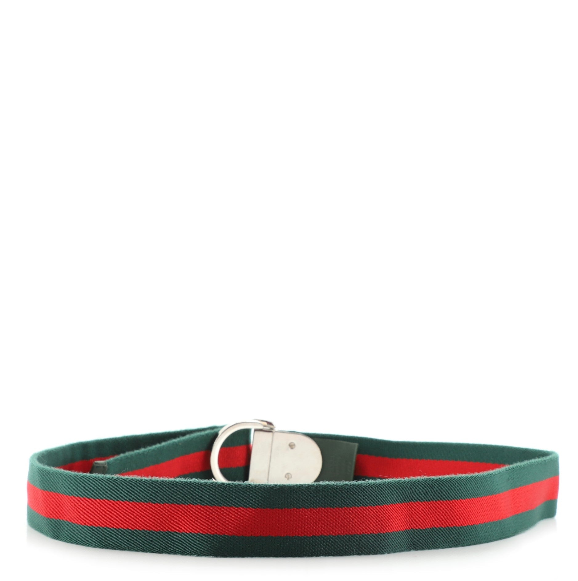 Logo Buckle Web Belt Canvas Wide 90
