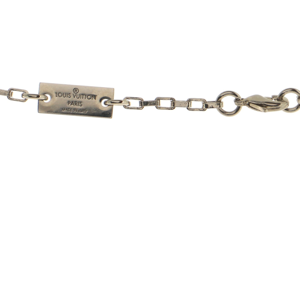 Damier Black Necklace Metal and Enamel