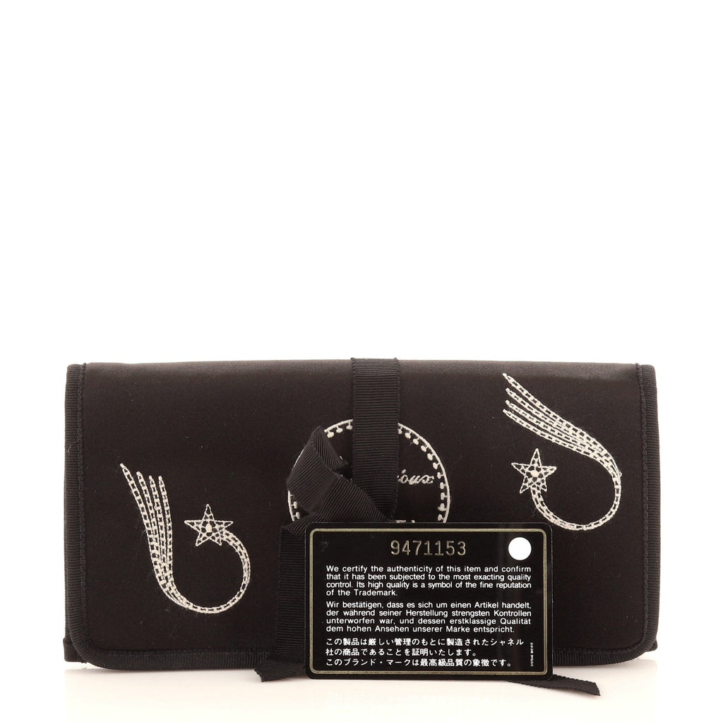 Jewelry Roll Case Printed Satin