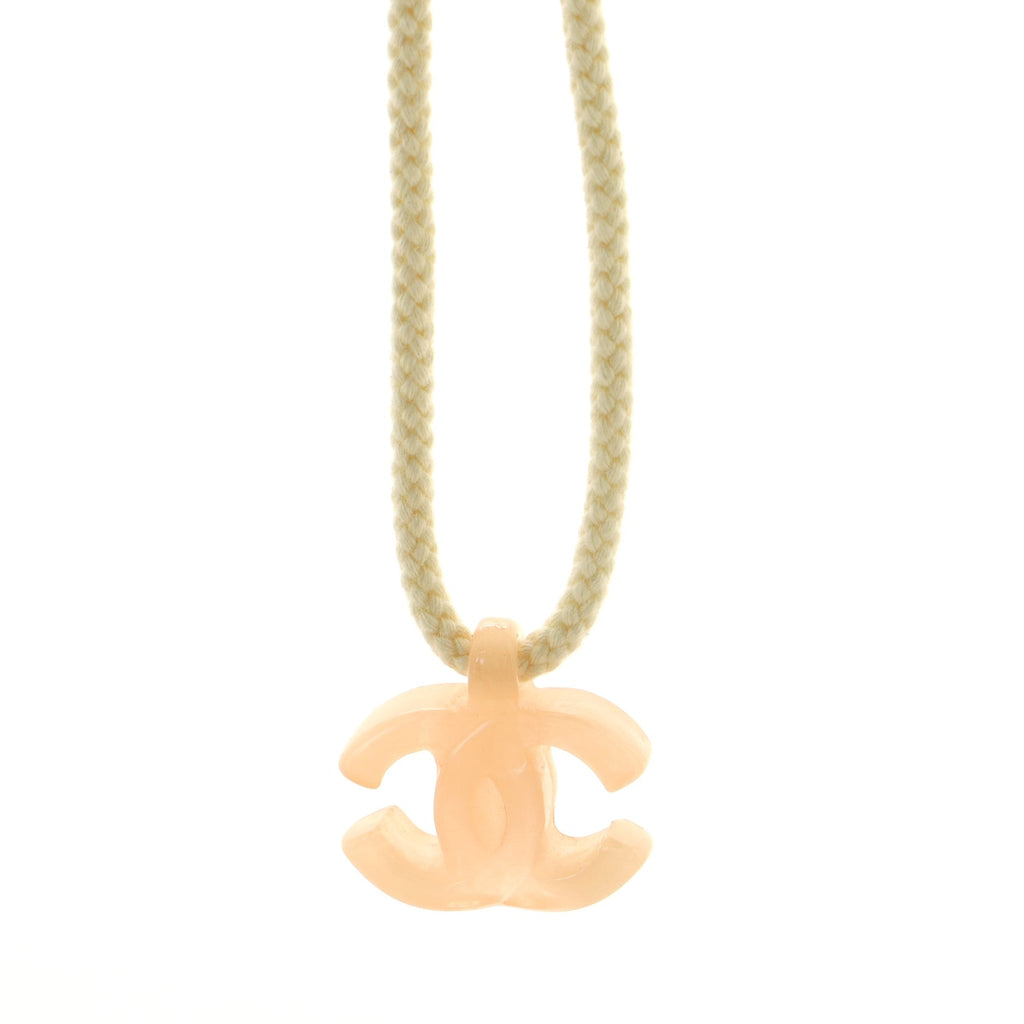 CC Pendant Rope Necklace Resin