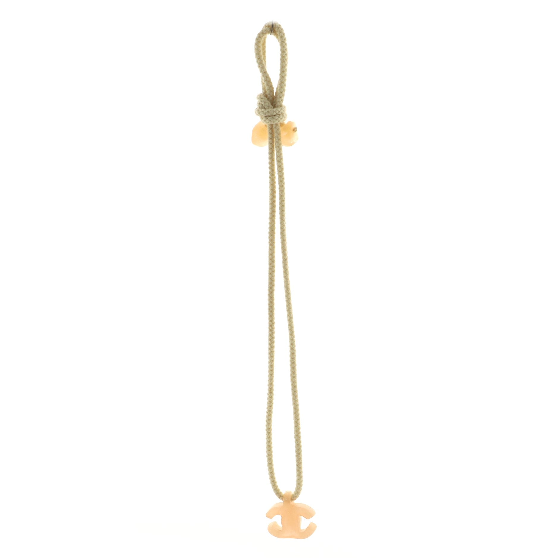 CC Pendant Rope Necklace Resin