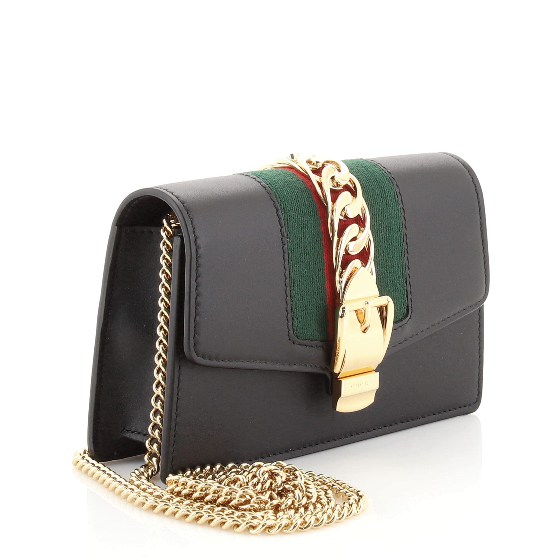 Sylvie Chain Shoulder Bag Leather Super Mini