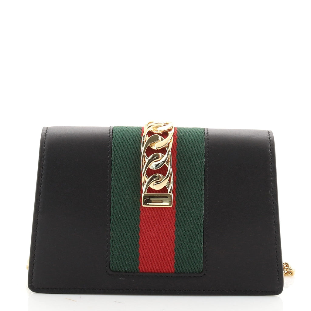 Sylvie Chain Shoulder Bag Leather Super Mini