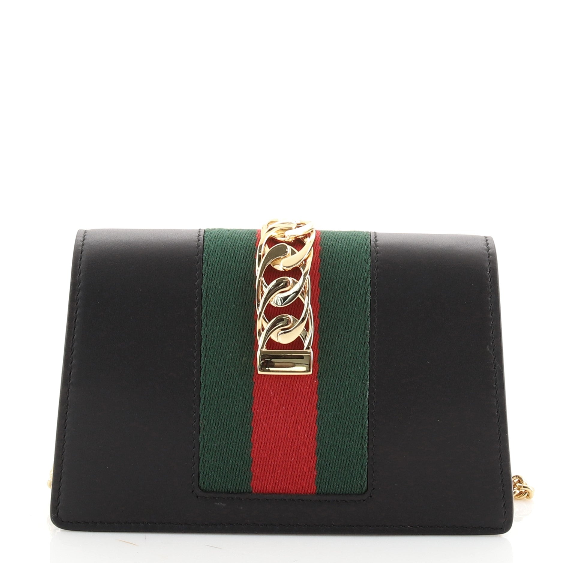 Sylvie Chain Shoulder Bag Leather Super Mini