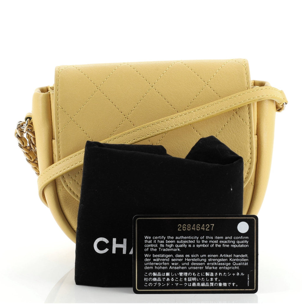 Casual Trip Messenger Bag Quilted Lambskin Mini