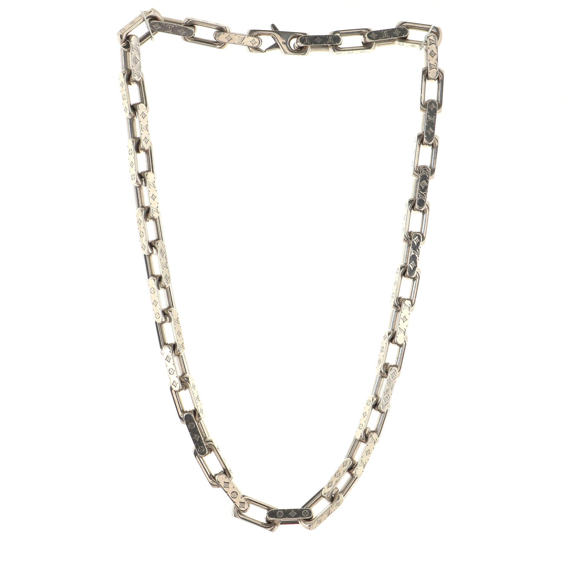 Monogram Chain Necklace Metal